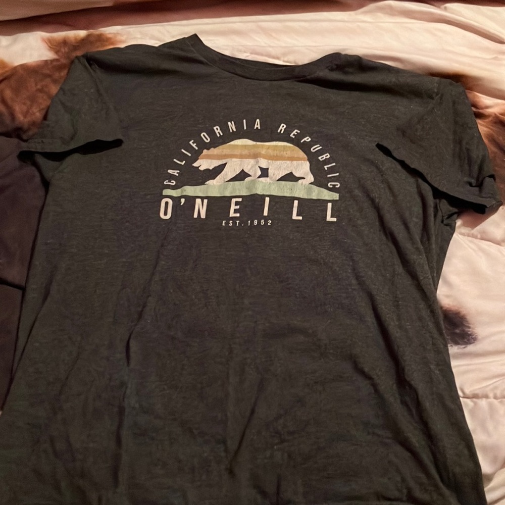 Women’s large t-shirt short sleeve dark grey color